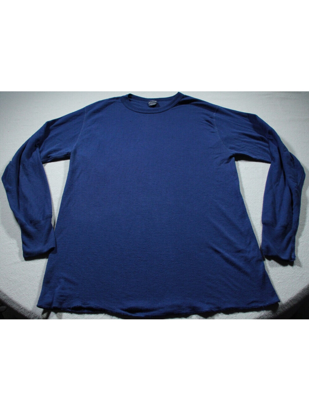 Men's Vintage Duofold Long Sleeve Thermal Shirt Blue XL Thermastat Polyester